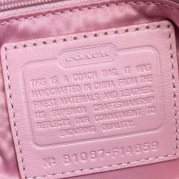 Coach F14659 Leah Signature pink Tote bag - Picture 15 of 15